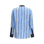 Gucci Blue Silk Shirt