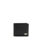 Ferragamo Black Lamb Ovis Aries Aries Wallet
