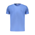 Coveri Moving Blue Cotton Men's T-Shirt
