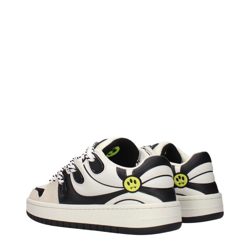 Barrow Beige Leather Low Top Sneakers