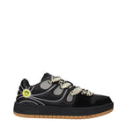Barrow Black Leather Low Top Sneakers