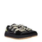 Barrow Black Leather Low Top Sneakers