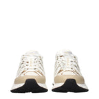 Versace White Fabric Athletic Sneakers