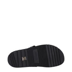 Versace Black Fabric Flip-Flop Sandals