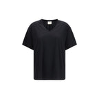 Khaite Black Cotton T-Shirt