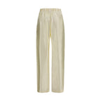 Khaite Beige Viscose Casual Pants