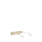 Balenciaga Beige Metal Sunglasses