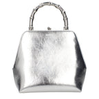 Jil Sander Gray Leather Handbag