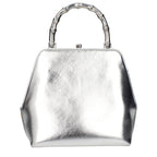 Jil Sander Gray Leather Handbag