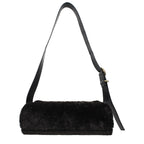 Jil Sander Black Fur Crossbody Bag