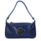 Roberto Cavalli Blue Leather Handbag