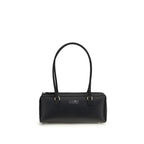 MM6 Black Calf Leather Bos Taurus Shoulder Bag