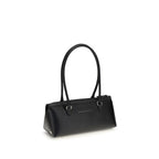 MM6 Black Calf Leather Bos Taurus Shoulder Bag