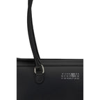 MM6 Black Calf Leather Bos Taurus Shoulder Bag