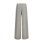 Brunello Cucinelli Silver Polyamide Casual Pants