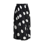 Khaite Black Silk Skirt