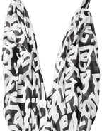 Dolce & Gabbana Black White Logo Sleeveless Floor Length Maxi Dress
