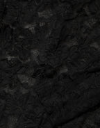 Dolce & Gabbana Black Floral Lace Turtle Neck Long Sleeve Top