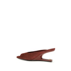 Balmain Bordeaux Goatskin Mules