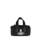 Vivienne Westwood Black Cotton Shoulder Bag