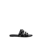 Balenciaga Black Lamb Ovis Aries Aries Flat Sandals