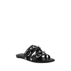 Balenciaga Black Lamb Ovis Aries Aries Flat Sandals