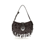 Staud Brown Polyester Shoulder Bag