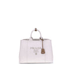 Prada Beige Cotton Shoulder Bag