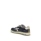 Premiata Blue Calf Leather Bos Taurus Low Top Sneakers