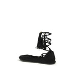 Alanui Black Recycled Polyester Ballet Flats