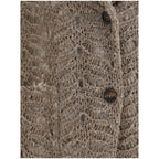 Brunello Cucinelli Brown Silk Blazer