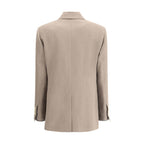 Brunello Cucinelli Beige Viscose Blazer