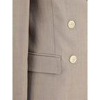 Brunello Cucinelli Beige Viscose Blazer