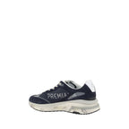 Premiata Blue Calf Leather Bos Taurus Athletic Sneakers