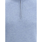 Brunello Cucinelli Blue Cashmere Sweater