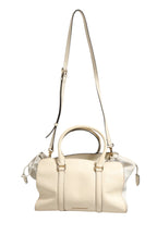 Burberry Chalk White Large Leather Tote Bag