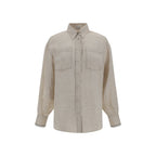 Brunello Cucinelli Beige Linen Shirt