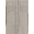 Brunello Cucinelli Beige Linen Shirt