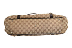 Gucci Beige and Black Canvas Twins Medium Tote Bag