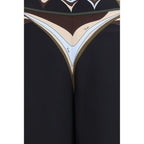 Emilio Pucci Black Silk Flared Pants