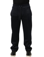 Dolce & Gabbana Black Polyester Jogger Men Sweatpants Pants