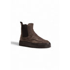 Antony Morato Gray Suede Leather Chelsea Boots