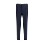 Brunello Cucinelli Black Cotton Chino Pants