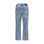 Brunello Cucinelli Blue Cotton Straight-Leg Jeans
