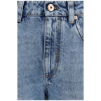 Brunello Cucinelli Blue Cotton Straight-Leg Jeans