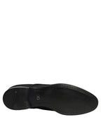 Dolce & Gabbana Black Suede Lace Up Derby Dress Formal Shoes