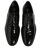 Dolce & Gabbana Black Leather Lace Up Derby Dress Formal Shoes