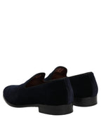 Dolce & Gabbana Black Suede Formal Slip On Men Loafers Shoes
