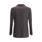 Fendi Brown Wool Oves Aries Blazer