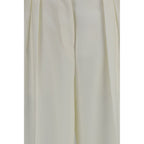 Calvin Klein White Wool Oves Aries Casual Pants